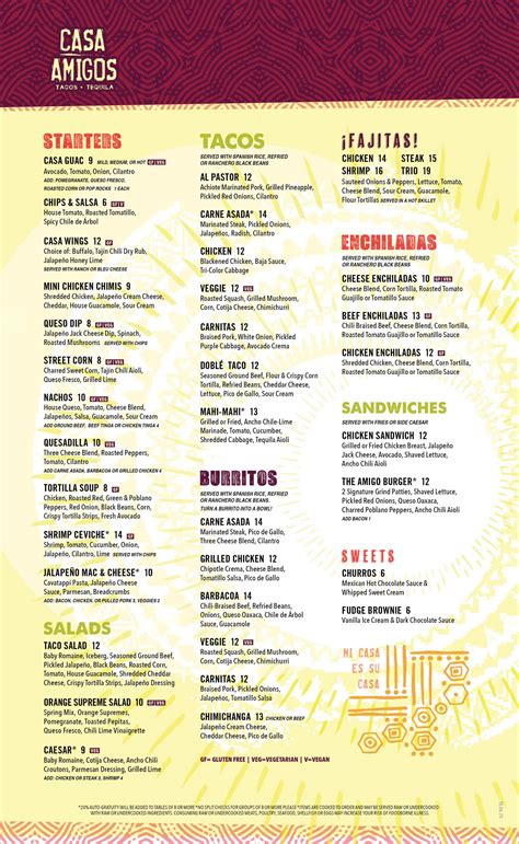 casaamigosaz menu|Casa Amigos Mexican Restaurant